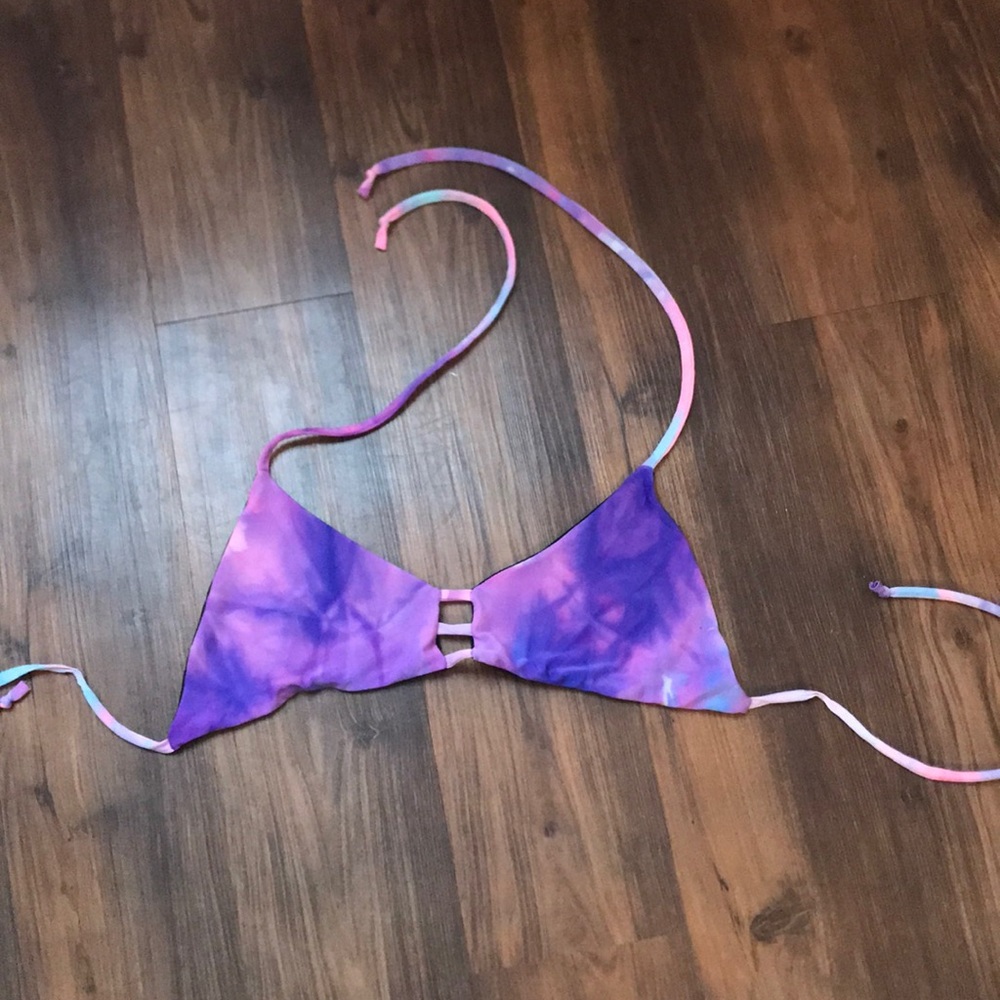 Tie dye medium bikini top